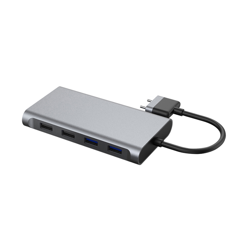 11-IN-2 Dual USB C HUB MST