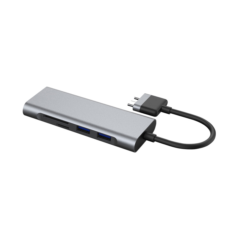 9-IN-2 Dual USB C HUB MST